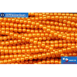 Czech glass pearls orange (70080) 3mm