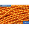 Czech glass pearls orange matte (70080M) 3mm