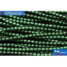 Czech glass pearls green matte (70057M) 3mm