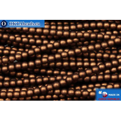 Czech glass pearls bronze matte (70019M) 3mm