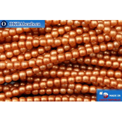 Czech glass pearls orange matte (70016M) 3mm