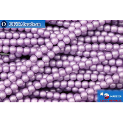 Czech glass pearls lilac matte (70022M) 3mm