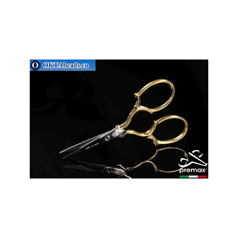 Embroidery Scissors Premax 24k Gold Plated 9cm