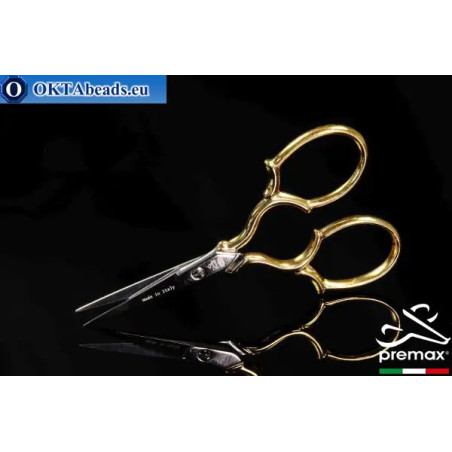 Embroidery Scissors Premax 24k Gold Plated 9cm