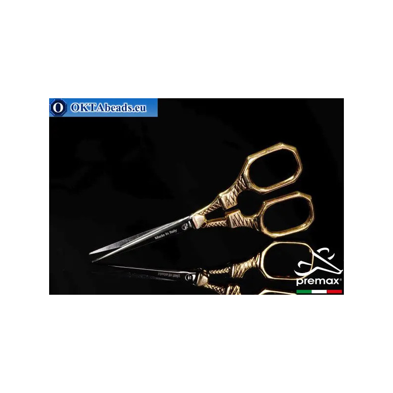 Embroidery Scissors Premax 24k Gold Plated 10cm