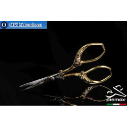 Embroidery Scissors Premax 24k Gold Plated 9cm