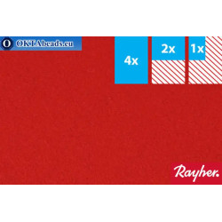 Modelling felt Rayher red ~1