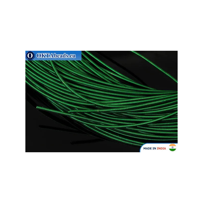 Smooth stiff gimp wire green 1mm