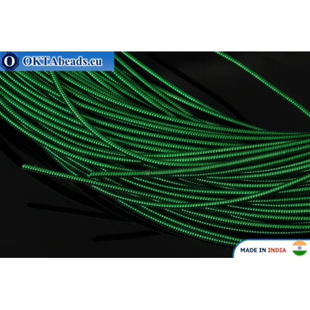 Smooth stiff gimp wire green 1mm