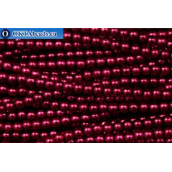 Czech glass pearls red (70020) 4mm