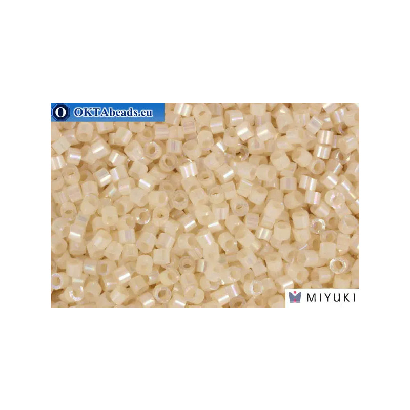 MIYUKI Beads Delica Silk Inside Dyed Pale Apricot Ab (DB1874) 11/0