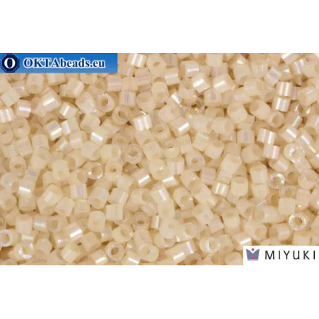 MIYUKI Beads Delica Silk Inside Dyed Pale Apricot Ab (DB1874) 11/0