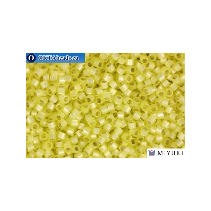 MIYUKI Beads Delica Silver Lined Light Yellow Alabastr (DB623) 11/0