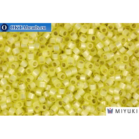 MIYUKI Beads Delica Silver Lined Light Yellow Alabastr (DB623) 11/0