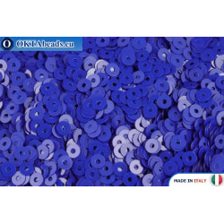 Italian flat sequins Blu Elettrico Opaline (6774) 3mm