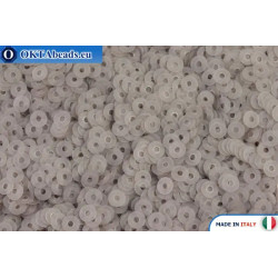 Italian flat sequins Grigio Fumo Fancy (906F) 3mm