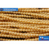Czech glass pearls gold (70686) 2mm