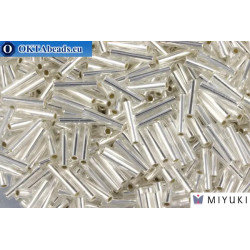 Miyuki Slender Bugle Silver Line Crystal (1) 1