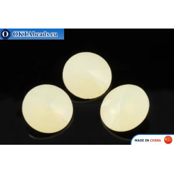 Chinarovsky Rivoli - Sand Opal 14mm