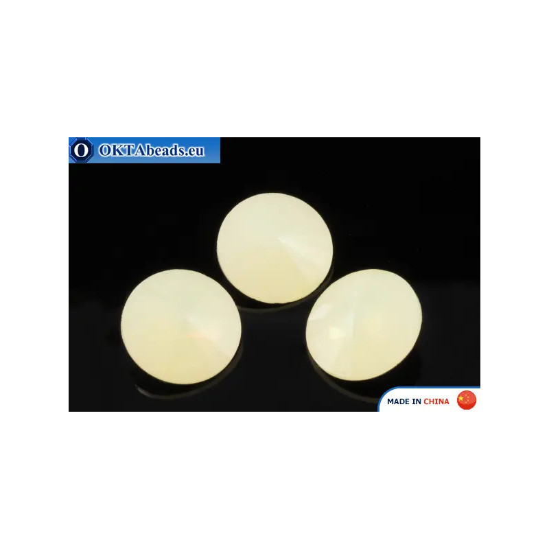 Chinarovsky Rivoli - Sand Opal 14mm