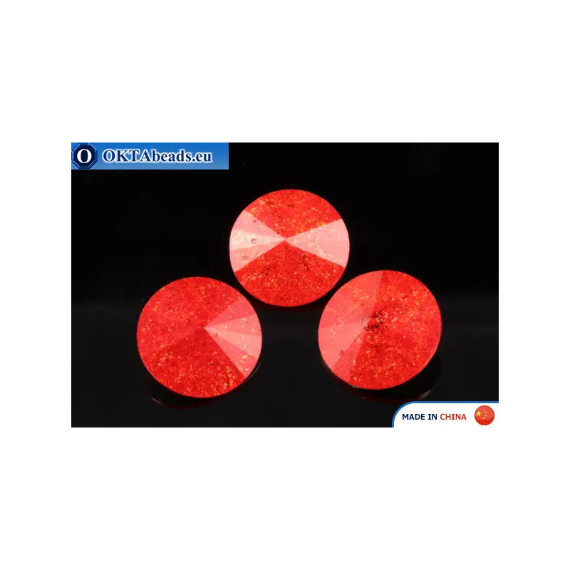 Chinarovsky Rivoli - Frosted Hyacinth 14mm