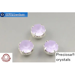 Sew on Preciosa chaton in set + COTOBE coating Violet Matt - Silver ss39/8