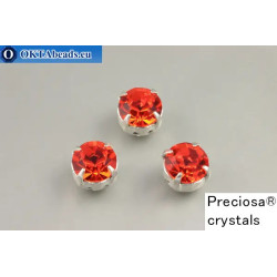 Sew on Preciosa chaton Maxima in set Hyacinth - Silver ss34/7