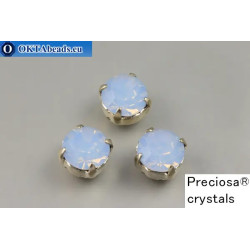 Sew on Preciosa chaton Maxima in set Light Sapphire Opal - Platina ss39/8