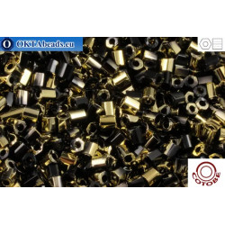 COTOBE Beads 2cut Black and Gold (05010) 11/0