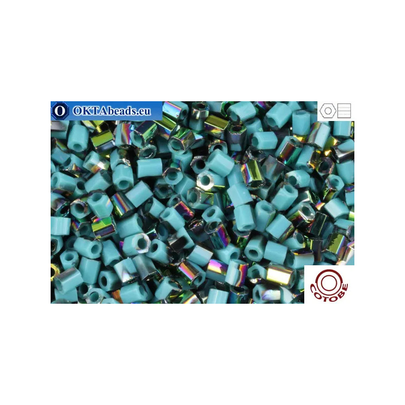 COTOBE Beads 2cut Turquoise and Vitrail (08110) 11/0