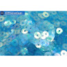 WH flat sequins Celeste Scuro Irise Trasparenti (121) 4mm