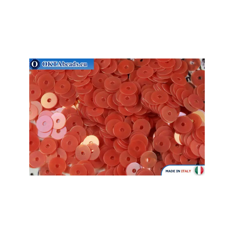 WH flat sequins Red Orientali (154) 4mm