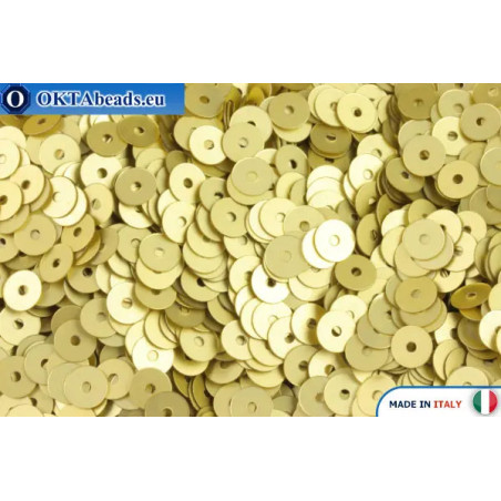 WH flat sequins Oro Giallo Satinati (236W ) 4mm