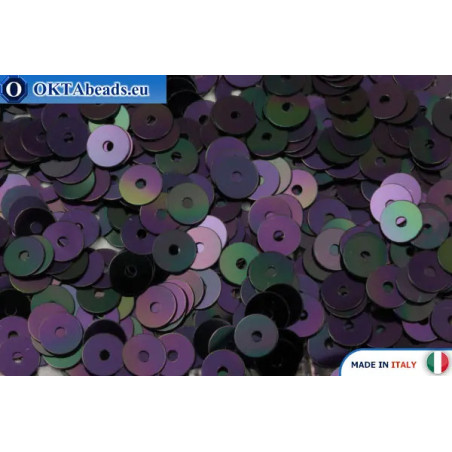 WH flat sequins Black Orientali (5020) 4mm
