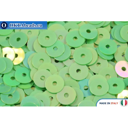 WH flat sequins Verde Orientali (7353) 4mm