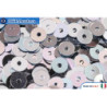 WH flat sequins Blu Irise Metallizzati (6015) 4mm