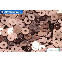 WH flat sequins Tortora Metallizzati (9081) 4mm