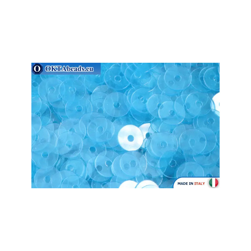 WH flat sequins Azzurro Mare (6057) 4mm