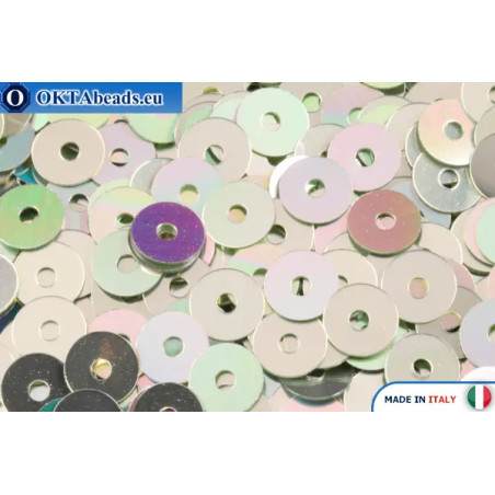 WH flat sequins Verde Irise Metallizzati (7025) 4mm