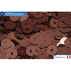 WH flat sequins Marrone Scuro Metal (8099) 4mm