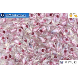 MIYUKI Long Magatama Beads Orchid Lined Crystal (1523)
