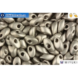 MIYUKI Long Magatama Beads Matte Steel (190F)