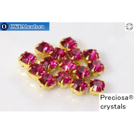 WH Chaton Preciosa Maxima Fuchsia - gold ss16