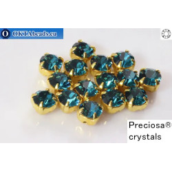 WH Chaton Preciosa Maxima Indicolite - gold ss16