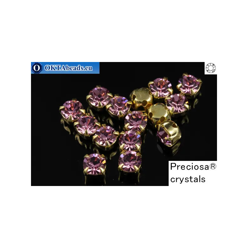 WH Chaton Preciosa Maxima Light Amethyst - gold ss16