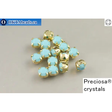 WH Chaton Preciosa Maxima Turquoise - gold ss16