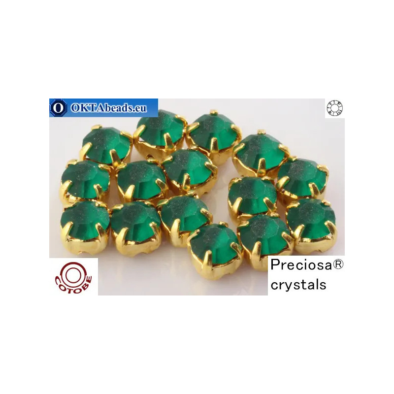 WH Chaton Custom Cotobe Optima MAT Emerald - gold ss16