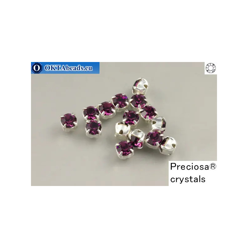 WH Chaton Preciosa Maxima Amethyst - silver ss16