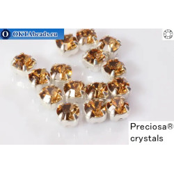 WH Chaton Preciosa Maxima Light Colorado Topaz - silver ss16