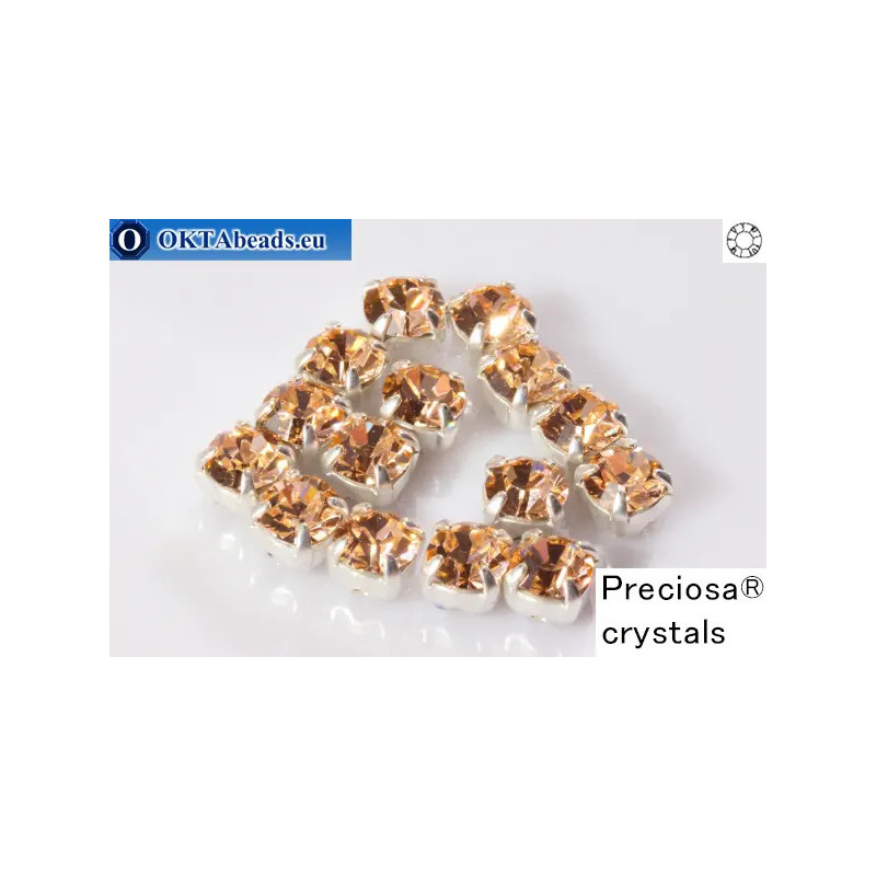 WH Chaton Preciosa Maxima Light Peach - silver ss16